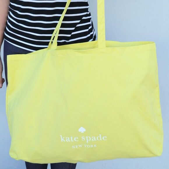 NWT Kate Spade LOGO Large Canvas Shopper Tote - Picture 2 of 9
